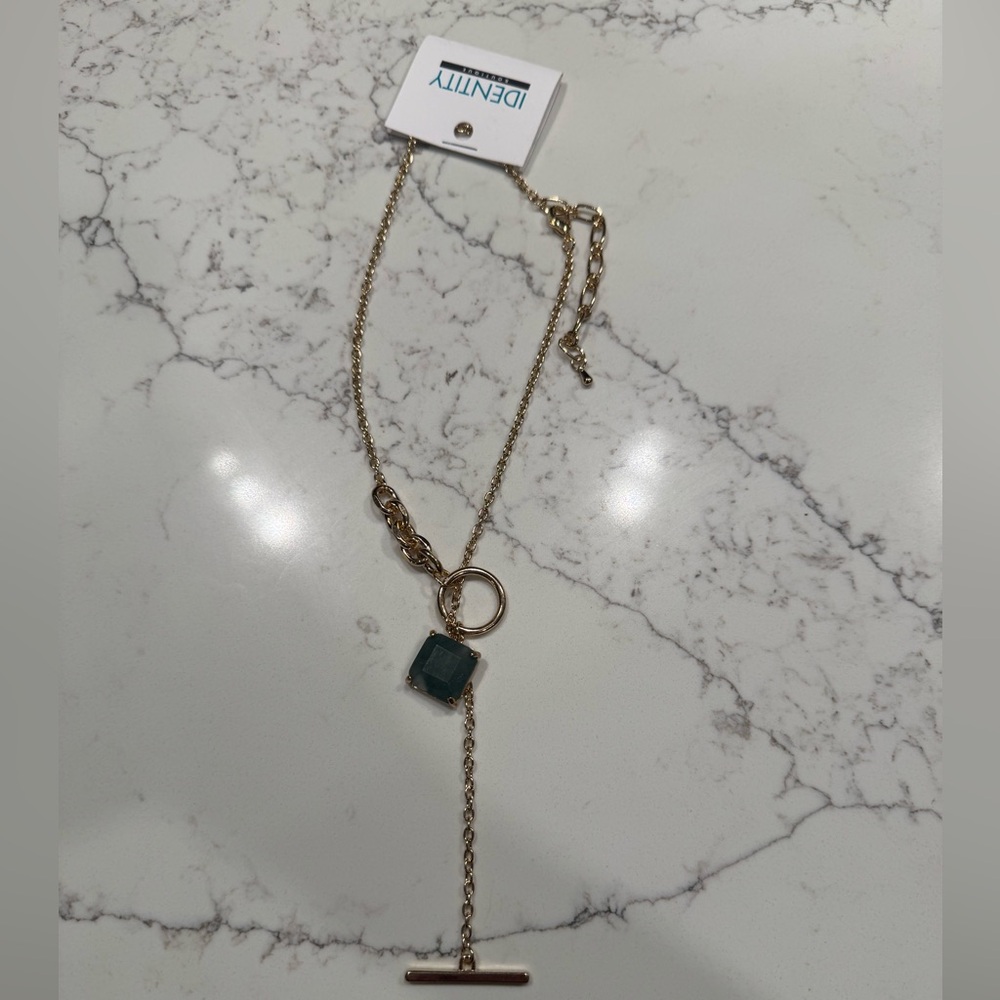 Identity Gold and Green Necklace